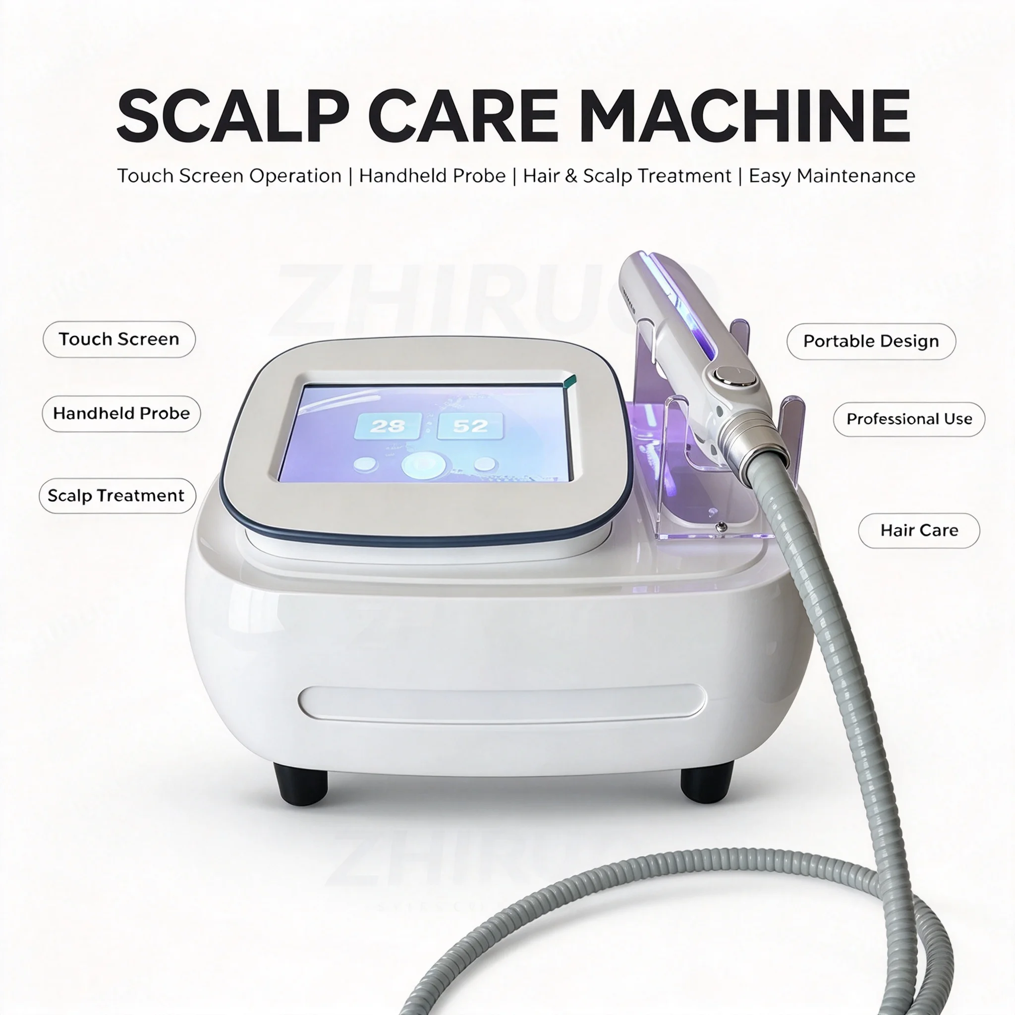 Latest Salon Private Label Frozen Ice Cold Treatment Hair Iron Flat Beauty Care Machine
