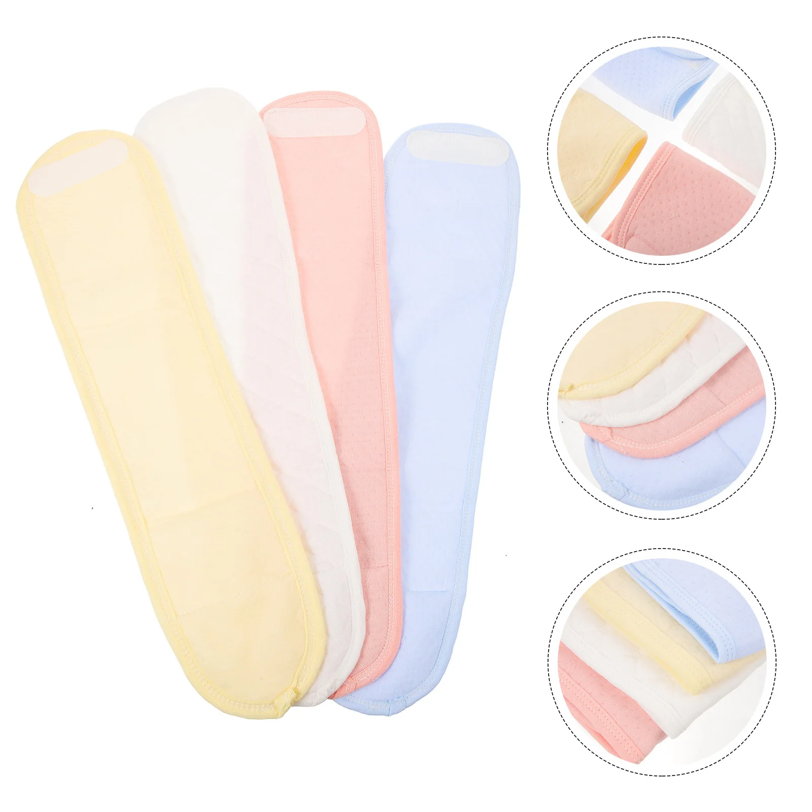 

4Pcs Baby Belly Band Newborn Cotton Belly Wrap Abdomen Protector Warm Band Infant Supplies Newborn Bibs for Boy
