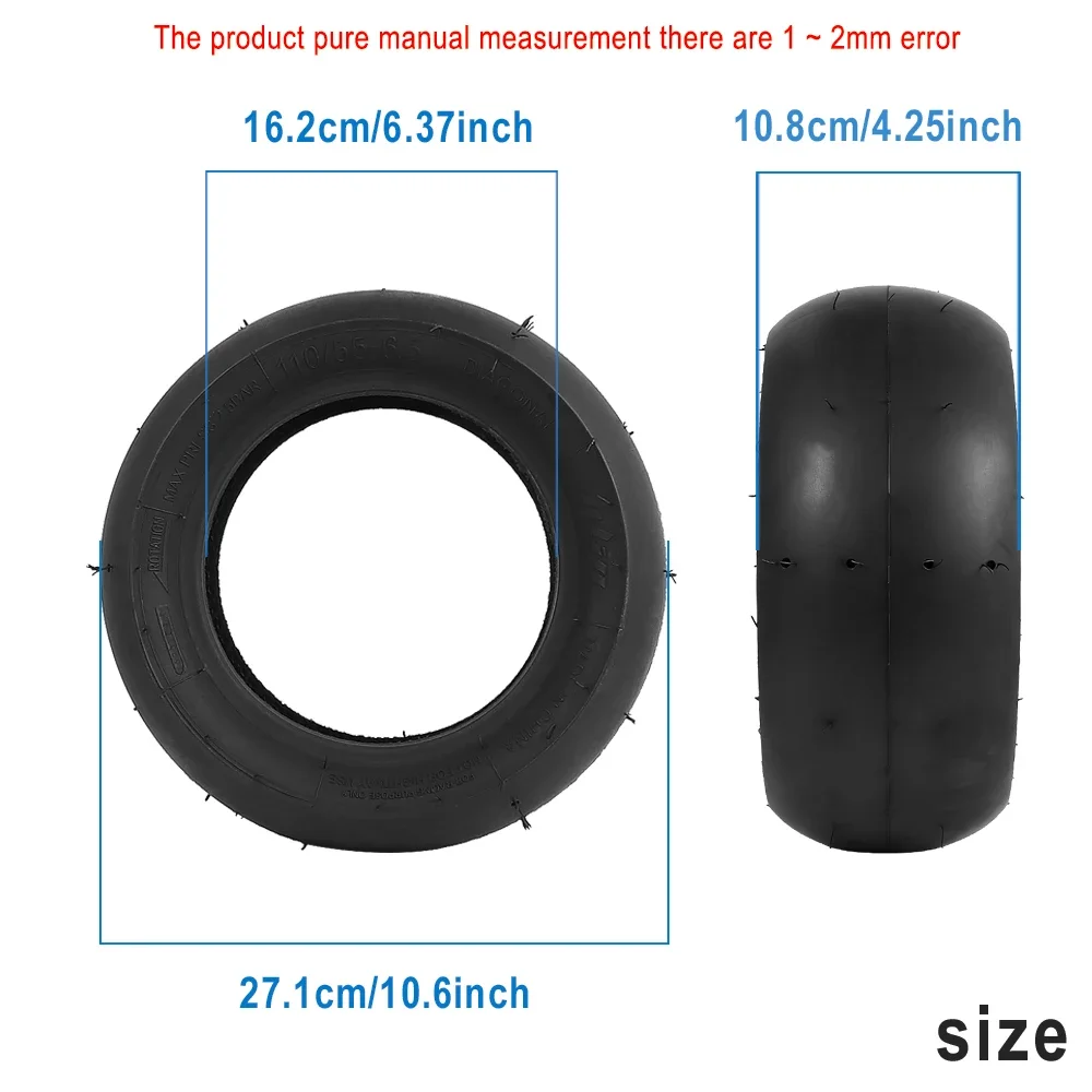 Semi-Hot Melt Racing Slick Tire for Electric Scooter 110/50-6.5 Vacuum Tyre Electric Scooter Accessories Tire Parts