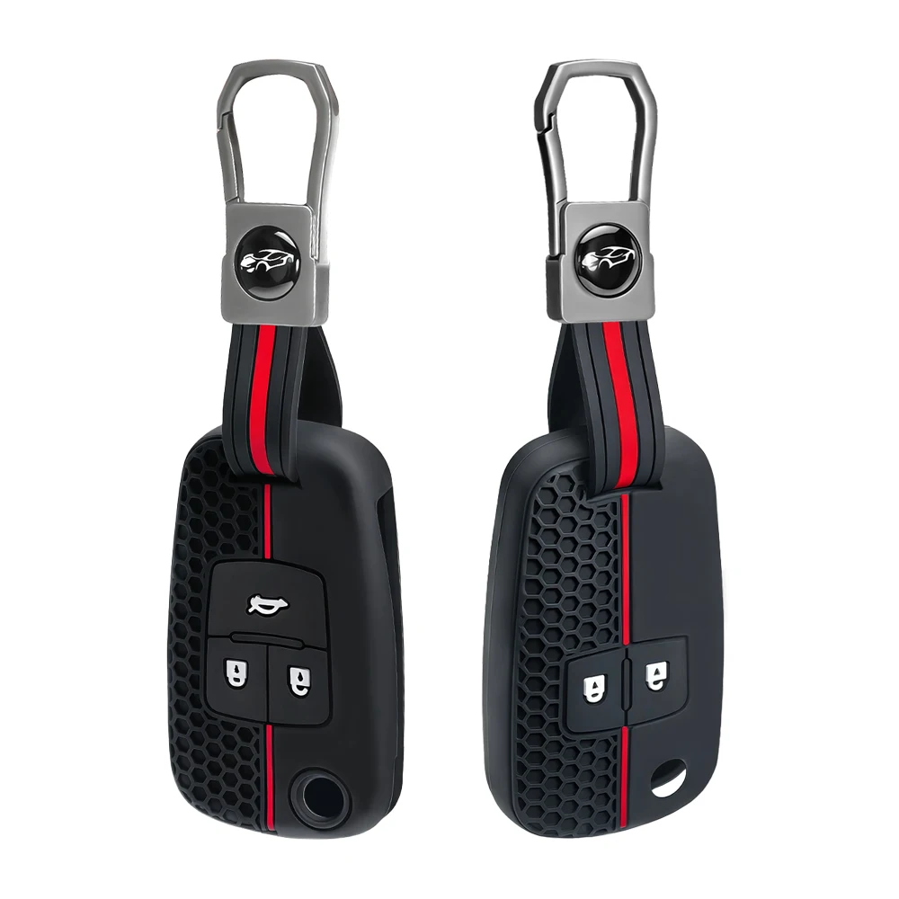 2/3 Buttons Silicone Car Key Cover Case For Chevrolet Cruze Buick Opel Astra Corsa Antara Zafira Meriva Insignia Key Holder