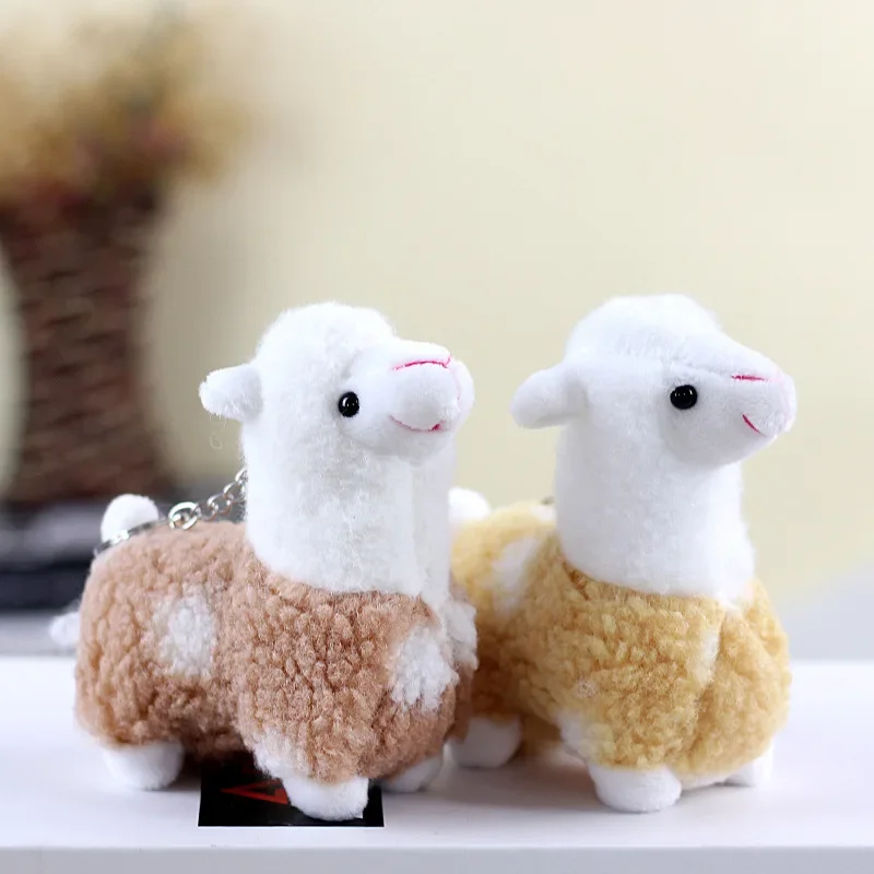 Cute Alpaca Plush Toy Kids Animal Stuffed Soft Toy Doll Birthday Decoration Gifts Bed for Girls Child Keychain Pendant