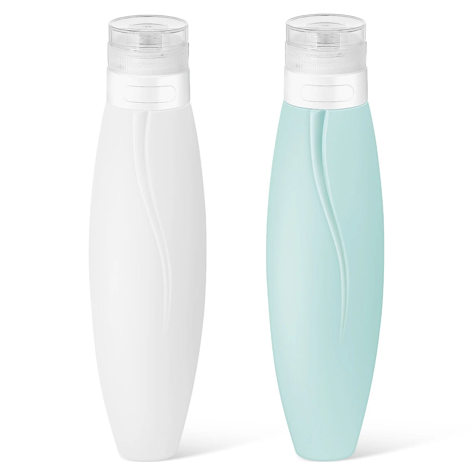 

Silicone Travel Containers 2 Pcs 150ML Soft Squeeze Bottles for Lotion Shampoo Travel Size Refillable Toiletry Kit