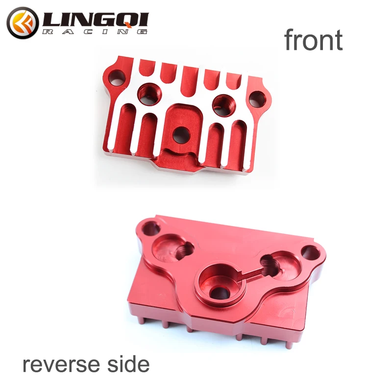 LINGQI Universal Motorcycle Accessories CNC Oil Cooler Radiator Part Cylinder Cover For Most 110cc 125cc 150cc Pit Bike