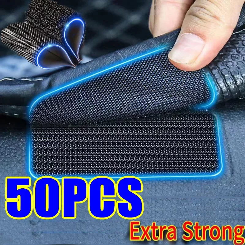 Self Adhesive Fastener Tape Extra Strong Carpet Fixing Sticker Double Side Hook-and-loop Fastener Car Adhesive tape Fixed