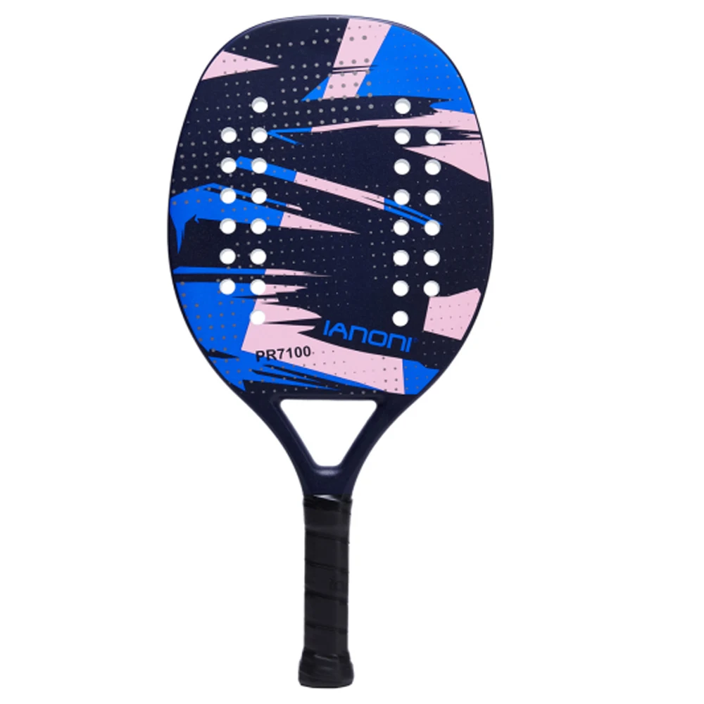 IANONI Beach Tennis Racket,Carbon Fiber Grit Face with EVA Memory Foam Core Beach Tennis Racket