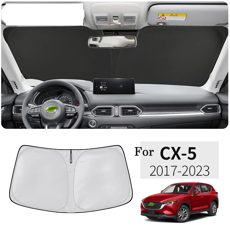 For Mazda CX-5 CX5 KF 2017-2023 Front Window Sun Shade Car Nano-Insulat Windshield Sunshade Visor Auto Interior Accessories