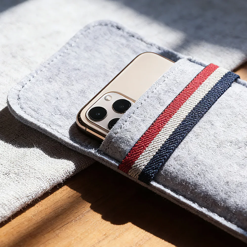 

for iPhone 15Pro Max Case,for Apple Iphone 15 14Plus Ultra-thin Handmade Wool Felt phone Sleeve Cover for iphone 13 Accessories
