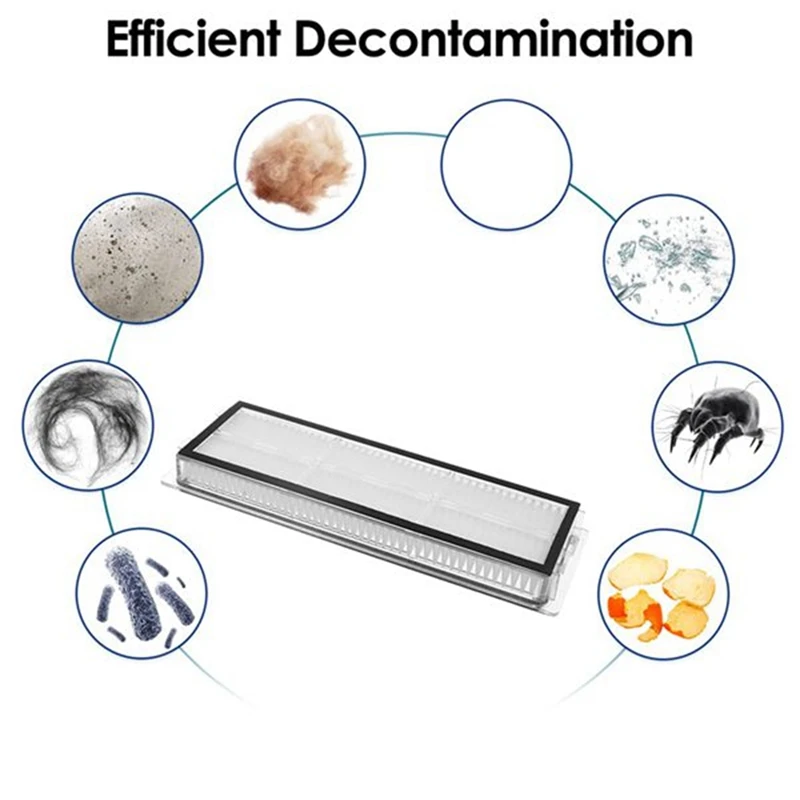 Kit aksesori untuk Xiaomi Robot vakum X20 + / X20 Plus sikat sisi utama Filter Hepa kain pel bagian pengganti kantung debu