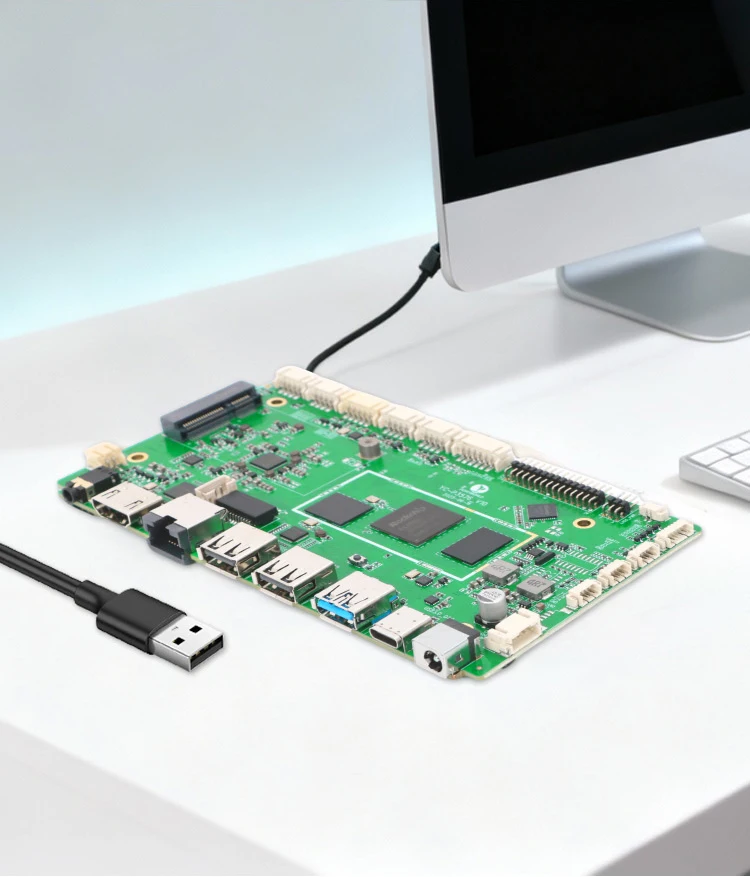 Portworld YC-P8786 Android 12 Motherboard MTK8786 Octa-core AIoT Mainboard with PoE Gigabit Ethernet for Digital Signage