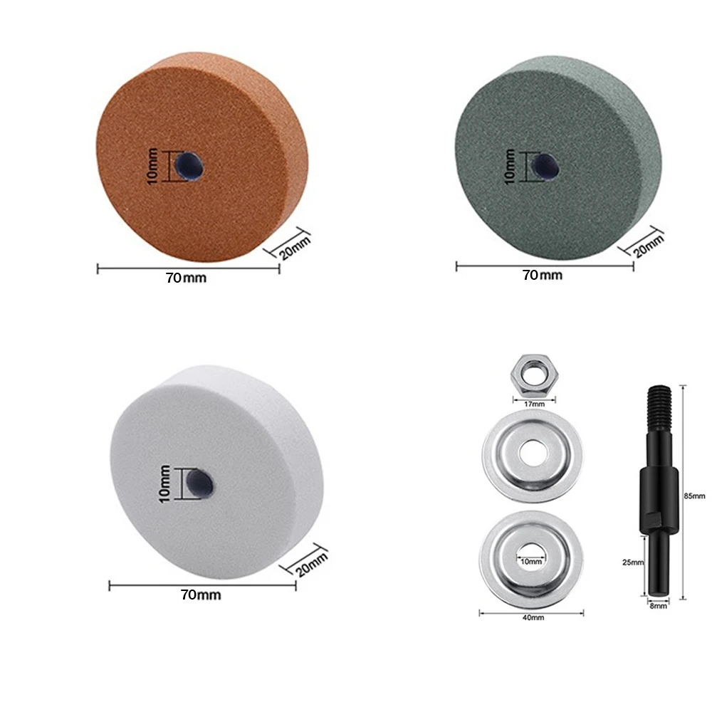 3inch Grinding Wheel Disc Polishing Wheel Electric Drill Spin Grinding Pad Drill Accessories With 1pc Connector For Rotary Tool