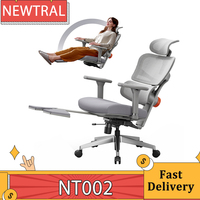 NEWTRAL NT002 Ergonomic Chair, Adaptive Lower Back Support, Adjustable Backrest  Armrest Headrest Footrest