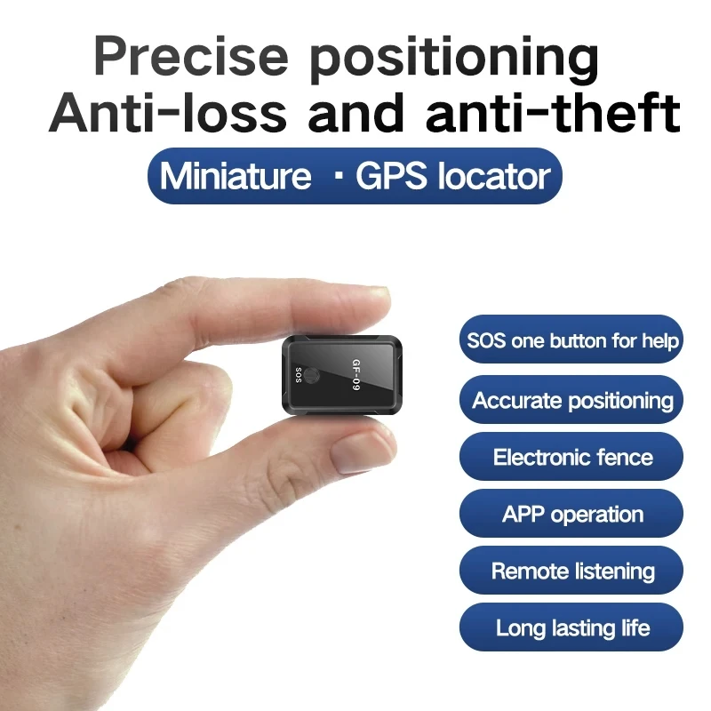 Magnetic GF09 Mini AGPS Tracker App Anti-Theft Device WIFI LBS GSM GPRS Locator Voice Recording Remote Control Pickup Kit