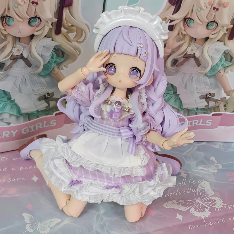 Vendas quentes em estoque wanmeng sugary meninas 1/8mjd caixa cega bjd boneca móvel ornamentos na moda brinquedo feminino bonito colecionável presente da menina