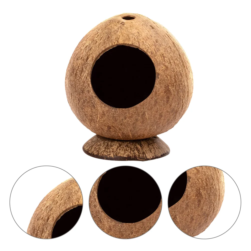 

Hamster Nest Hanging Guinea Toys Small Pet Rest House Shell Bird for Birds Rabbit Biting