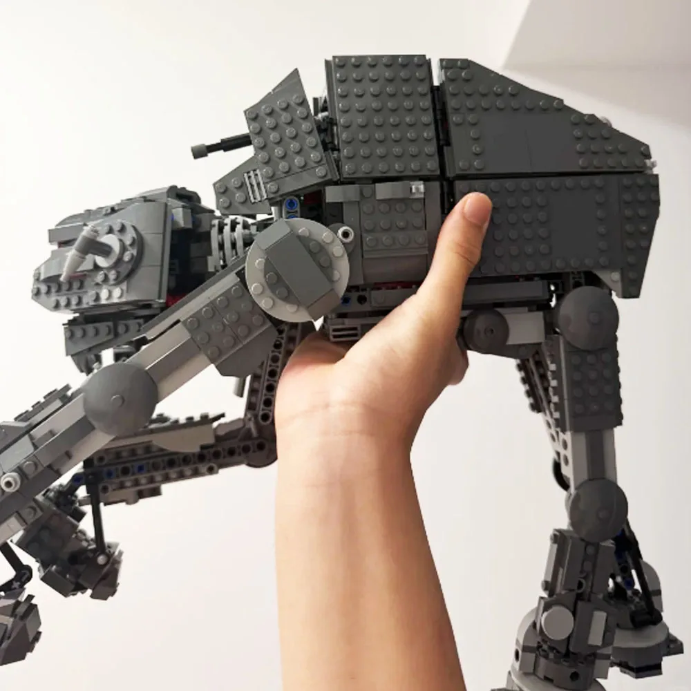 

MOC 1406 шт., тяжелые штурмовые ходунки, строительные блоки, модель кирпича, детский рождественский фестиваль, вечерние подарки