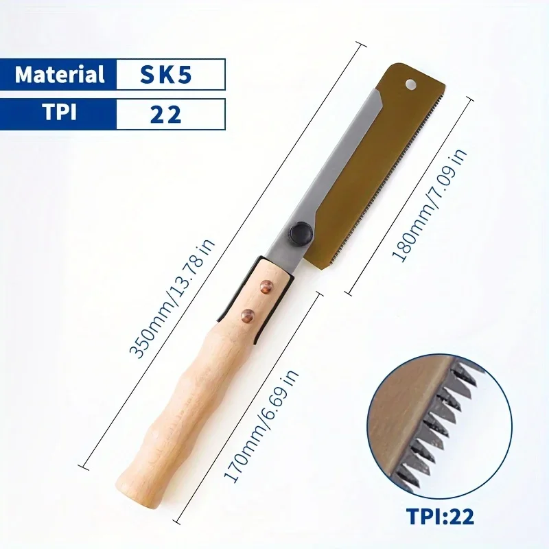 7-inch double-sided saw suitable for cutting fine and rough SK5 steel blades with ergonomic grip