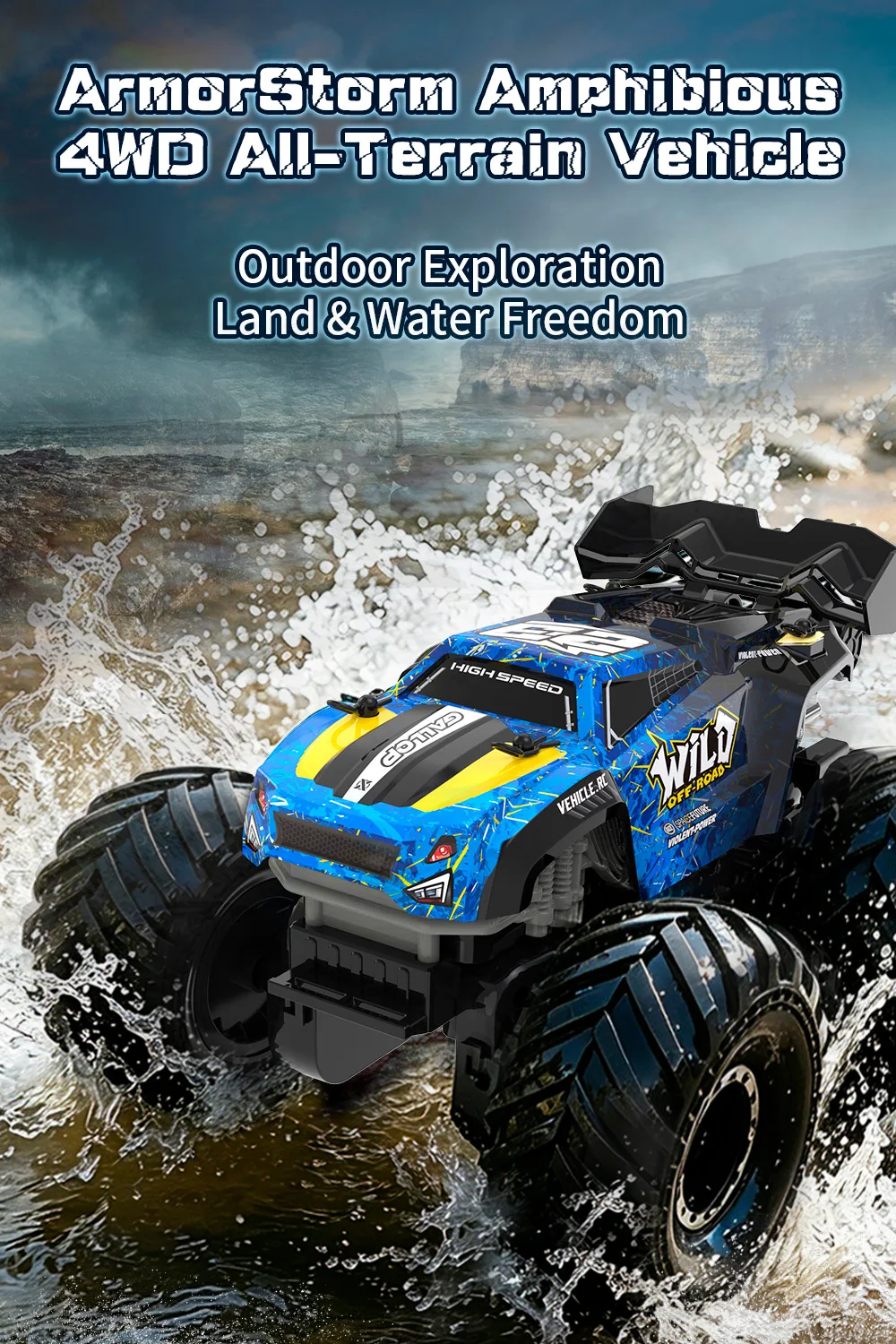 9IMOD RC Amphibious Monster Tr - Kids Toys Long Island 评论和价格