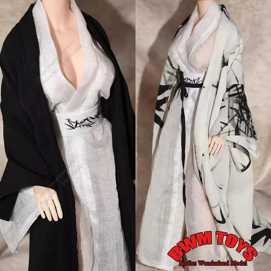 1/6 Scale During the Wei and Jin Dynasties Antique Style Long Robe Clothes  Model fit 12Inch Female Action Figure Body