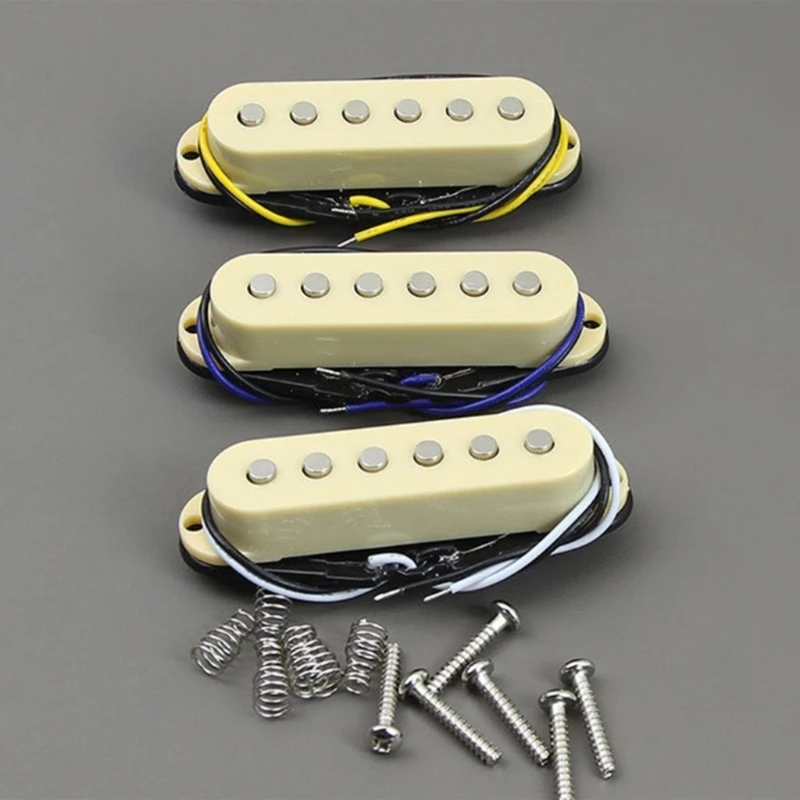 Retro Alnico 5 Pickup Guitar Single Coil Pickups Ceremic Magnet Middle Bridge Neck/Middle/Bridge Pickups Kits For Choose