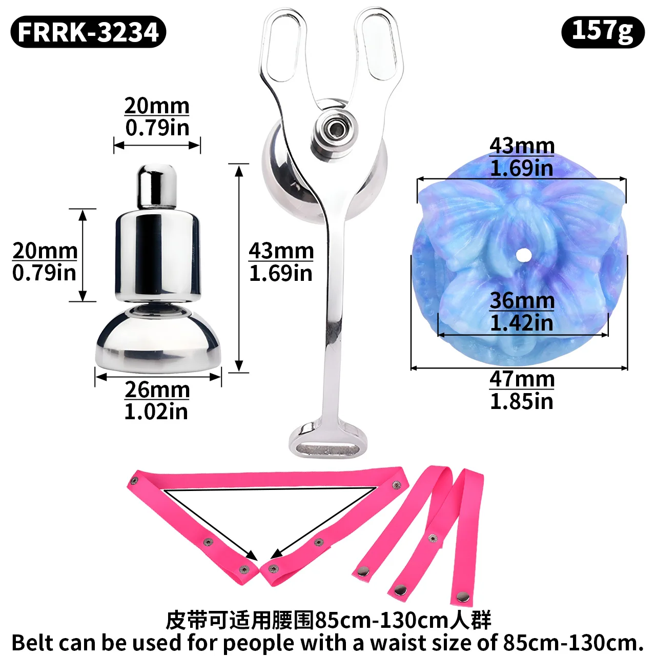 FAAK Strap-ons Stainless Steel Chastity Cages Inward Pressure Penis Lock with silicone Intimate Clit BDSM Sex Toy For Man