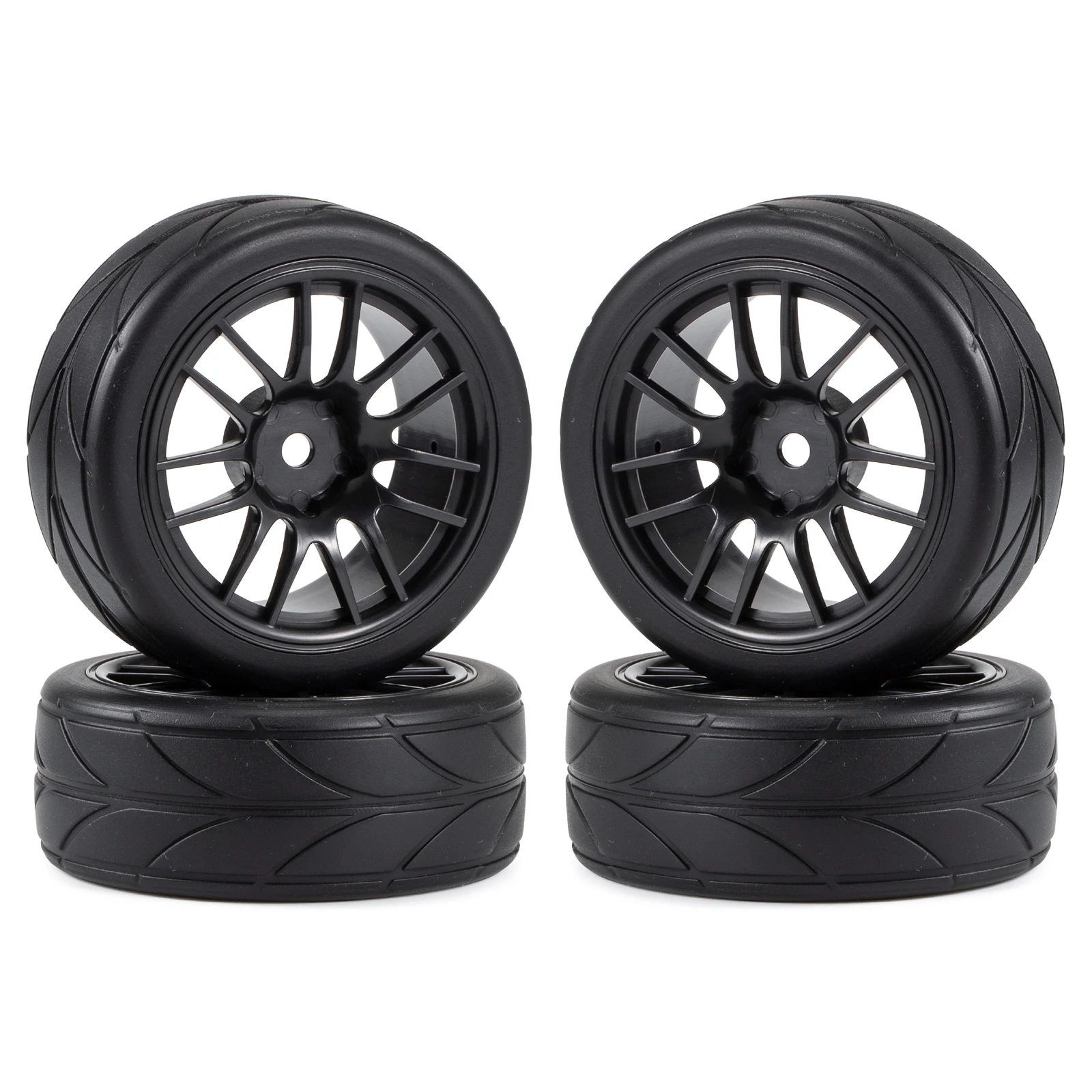 1.9 Inch 64mm RC Car Rubber Wheels Tires 12mm Hex Rims for WLtoys 144001 Sakura D3 D4 Tamiya TT02 1/10 1/12 1/14 RC Drift Racing