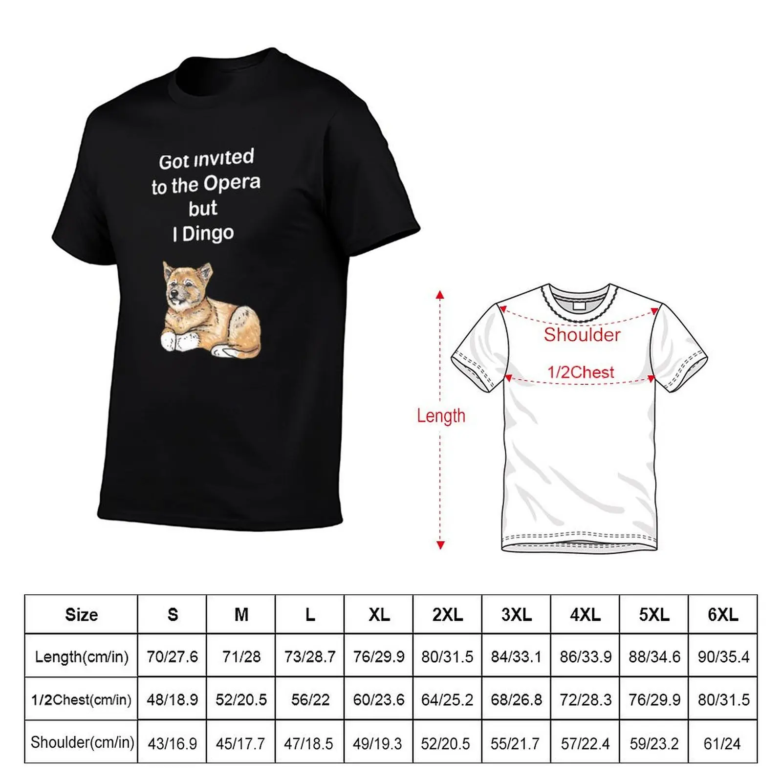 Dingo dog pup - Animal series T-Shirt shirts graphic tee anime blacks outfits for men