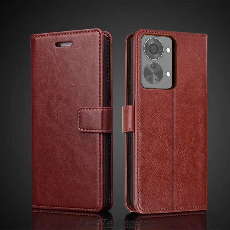 Étui portefeuille en cuir PU rétro pour Oneplus 3 3T 1+5 5T 6 6T One Plus 7 7T 8 9 10 Pro 9R 10R 9RT