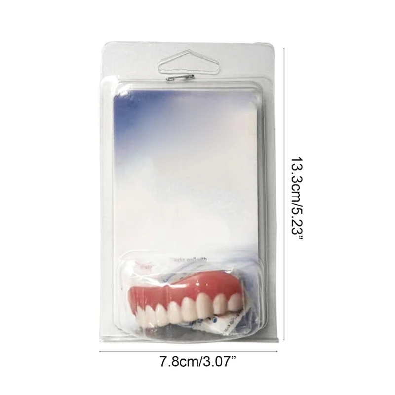 1Pc Upper/Lower False Tooth Cover Perfect  Veneers Comfort Fake Teeth Instant Smile Teeth