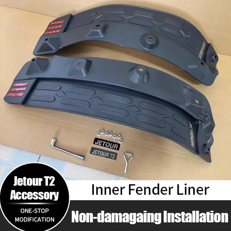 

For Jetour Traveler T2 2023 2024 Linner Fender Mudguards Splash Rear Wheel Mud Guard Car Accessories 2025