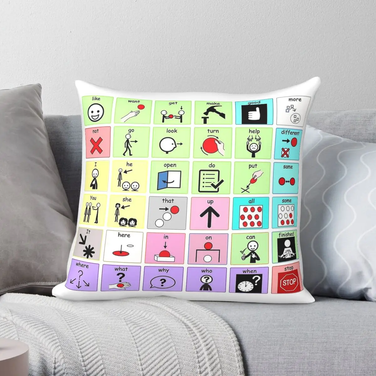 Universal Core 36 Aac Board Pillowcase Polyester Linen Velvet Printed Decorative Throw Pillow Room Cushion Cover Wholesale 45x45