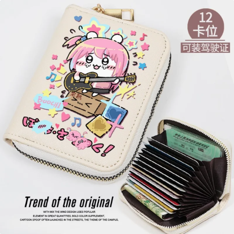 

Anime BOCCHI THE ROCK! Gotoh Hitori Fashion Wallet PU Purse Card Coin Zipper Cash Holder Bag Cosplay Gift B1776