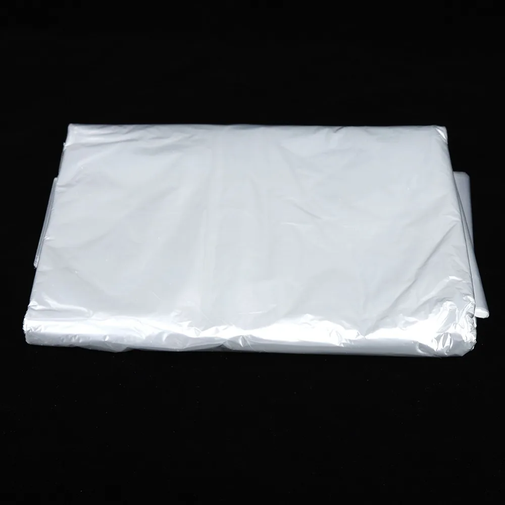 50pcs 60x100cm Disposable Clothes Dust Bags 60x90cm 60x120cm Dry Cleaning Garment Covers Reusable Transparent