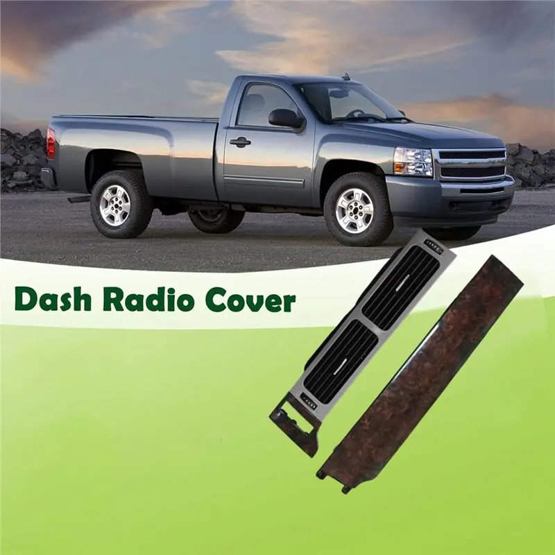 Dash Middle Air Conditioner Vent +Instrument Trim Panel For Chevy Suburban Silverado Tahoe GMC Yukon 07-14 AC Outlet-T61C