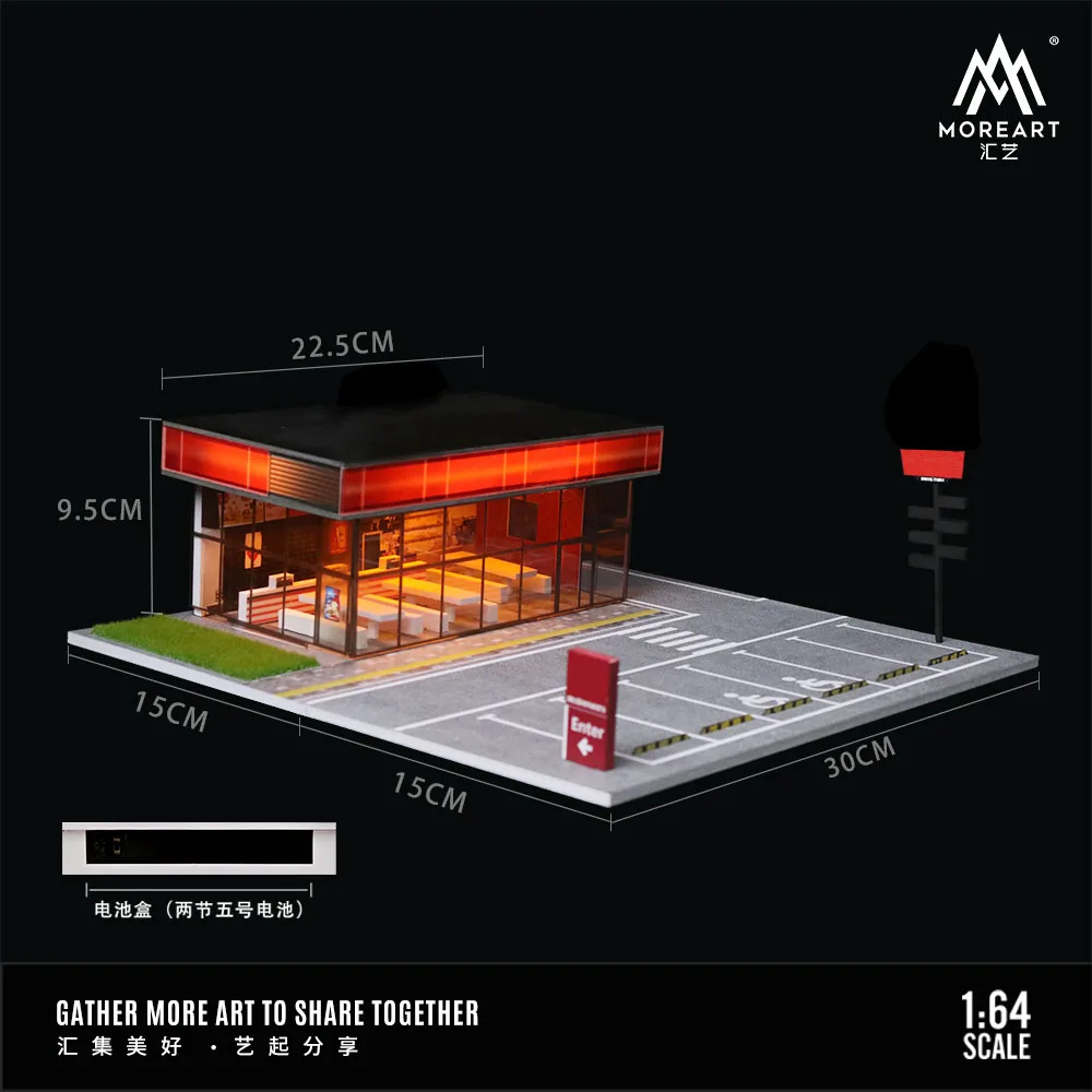 

Диорама X-T 1:64, модель серии сцен для сборки автомобиля, модель автомобиля, парковка для дисплея/подарков/коллекции
