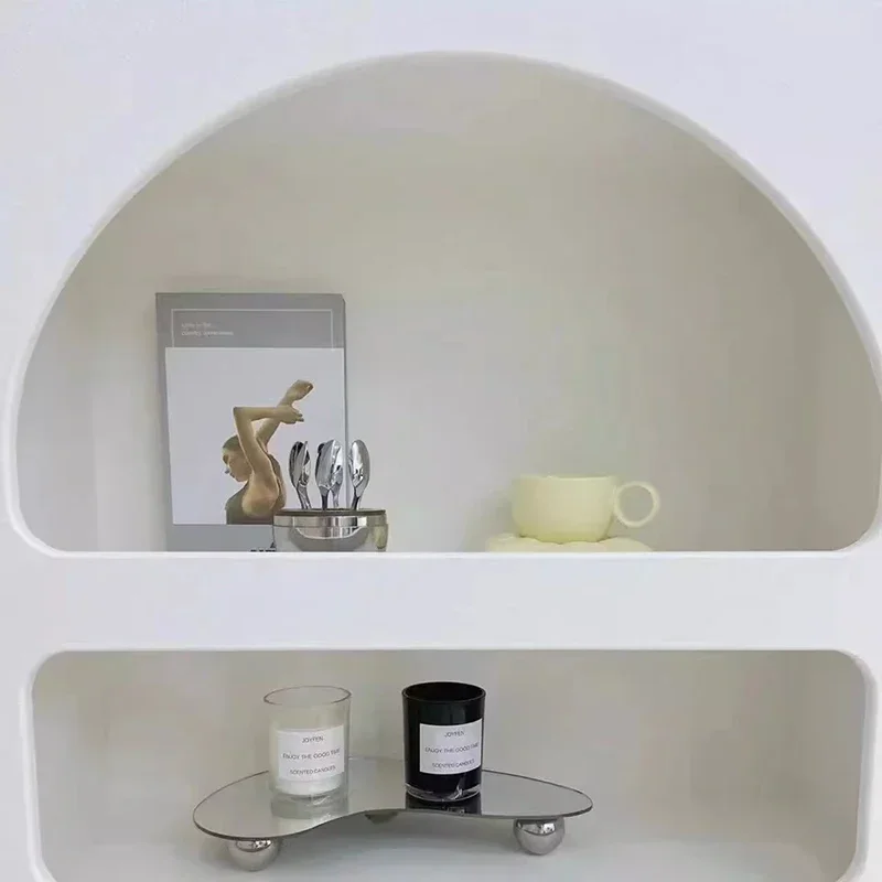 Plastic White Book Shelf Organizer Unique Items Minimalist Creative Corner Shelf Storage Mueble Esquinero Library Furniture