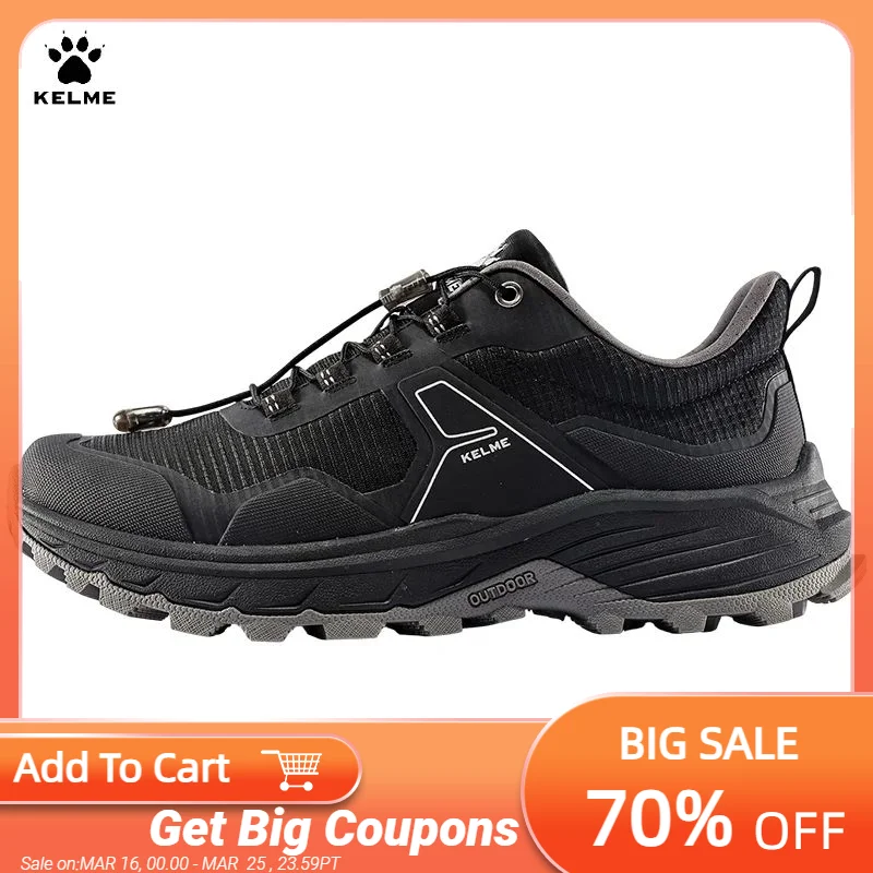 

Kelme Outdoor Hiking Shoes Men's Casual Sports Shoes Lightweight Hiking Shoes Anti Slip Hiking Men's Shoes