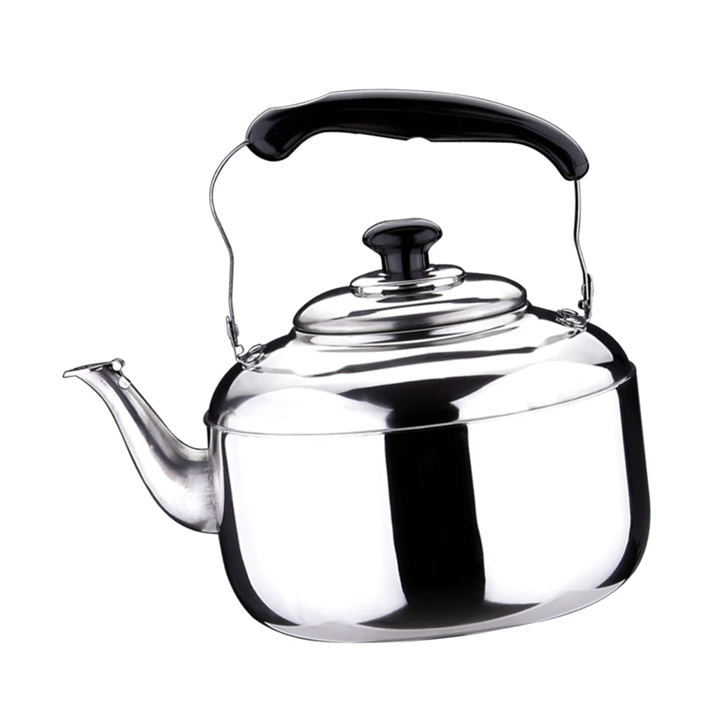 Stainless Steel Kettle Whistling Tea Kettle Coffee Kitchen Stovetop Induction for for Home Kitchen camping picnic 4L 5L 6L