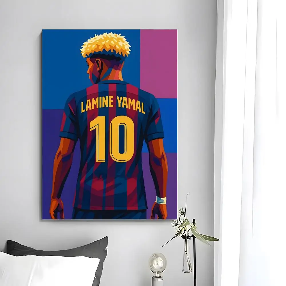 Fußball-Poster L-Lamine Y-YaS Poster Wandkunstdruck Geeignet für Wohnzimmer Schlafzimmer Bar Salon Heimdekoration Geschenk – Detail 4