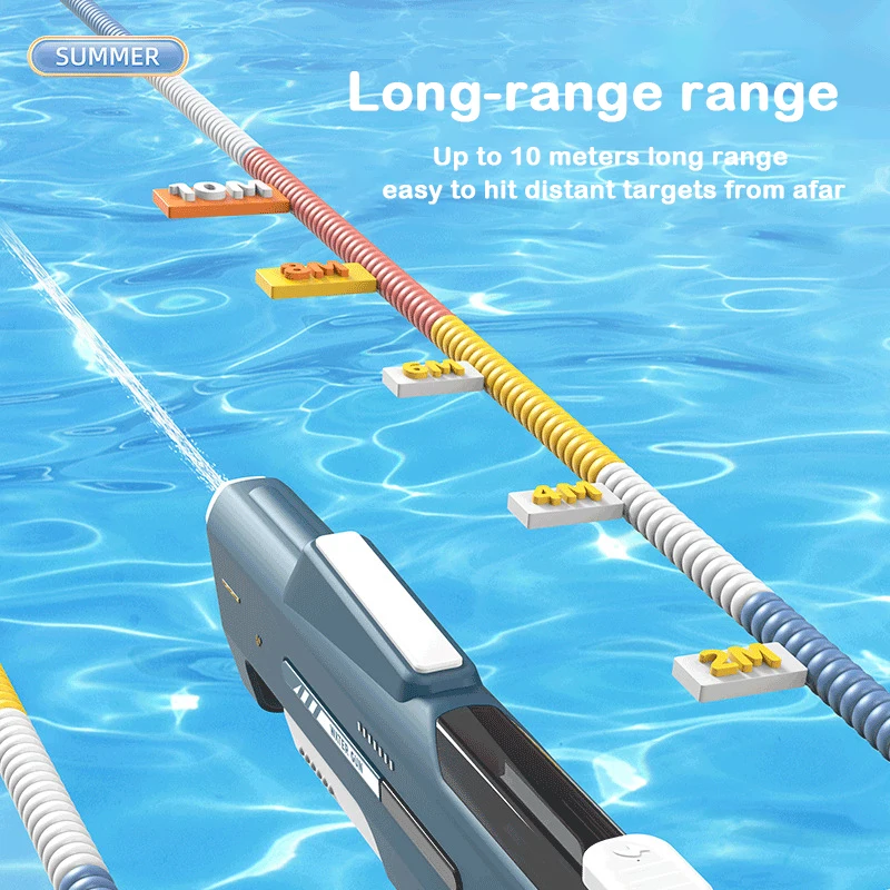 62cm elektryczne pistolet na wodę do zabawy o dużej pojemności automatyczne, zaawansowane technologicznie pistolety do rozmywania wody lato na