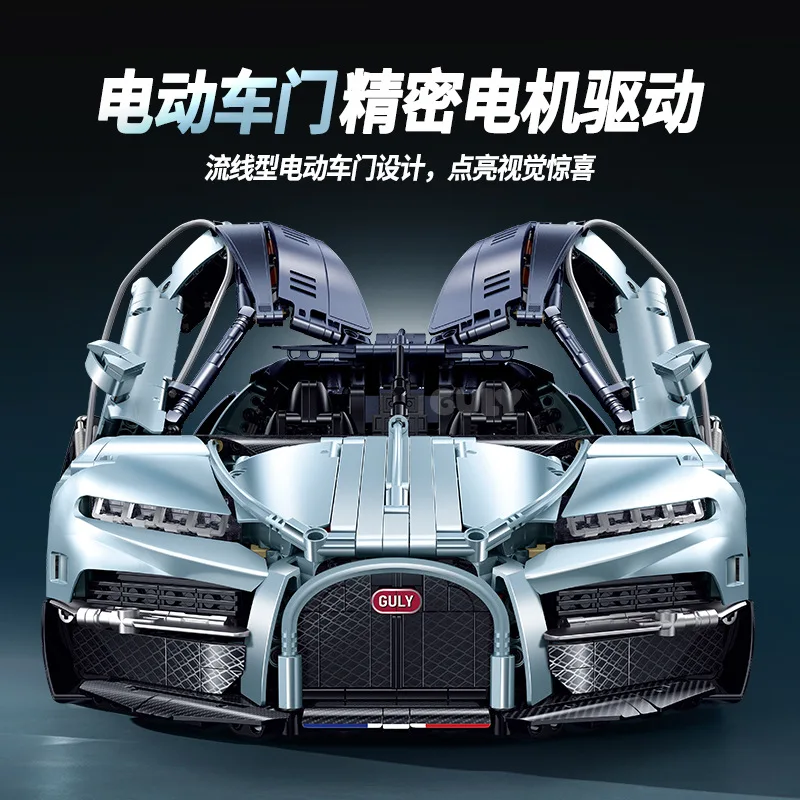 3719 Teile MOC Technik 1:8 RC Sportwagen Tourbillon Bausteine Modellbausatz Spielzeug für Kinder Geburtstagsgeschenk Set