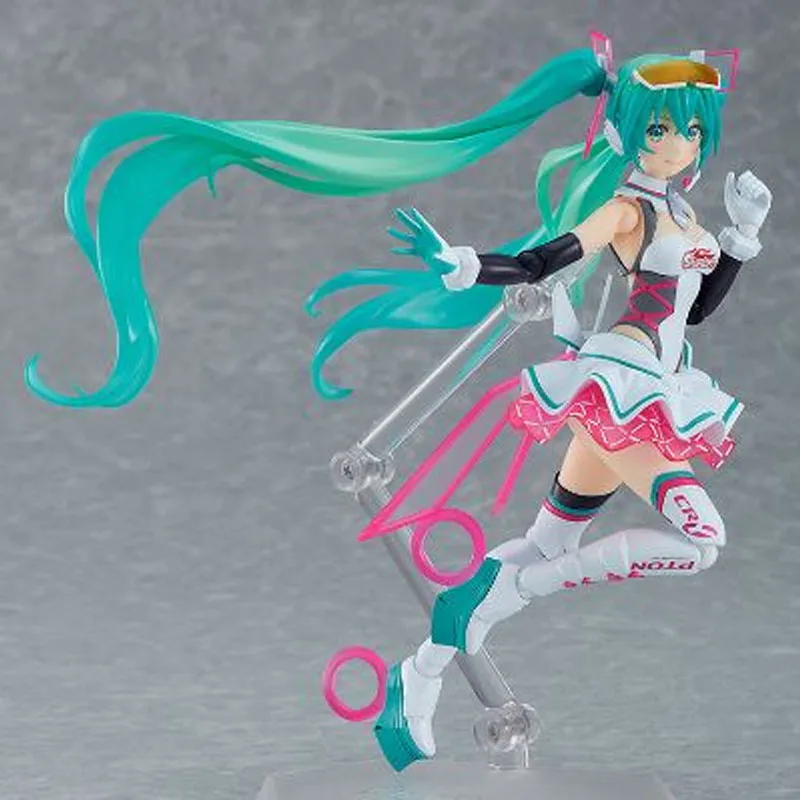 GSC Original FIGMA SP-138 Racing Miku 2021 145mm Anime figuras de acción juguetes para niños regalo de Navidad adornos de modelos coleccionables