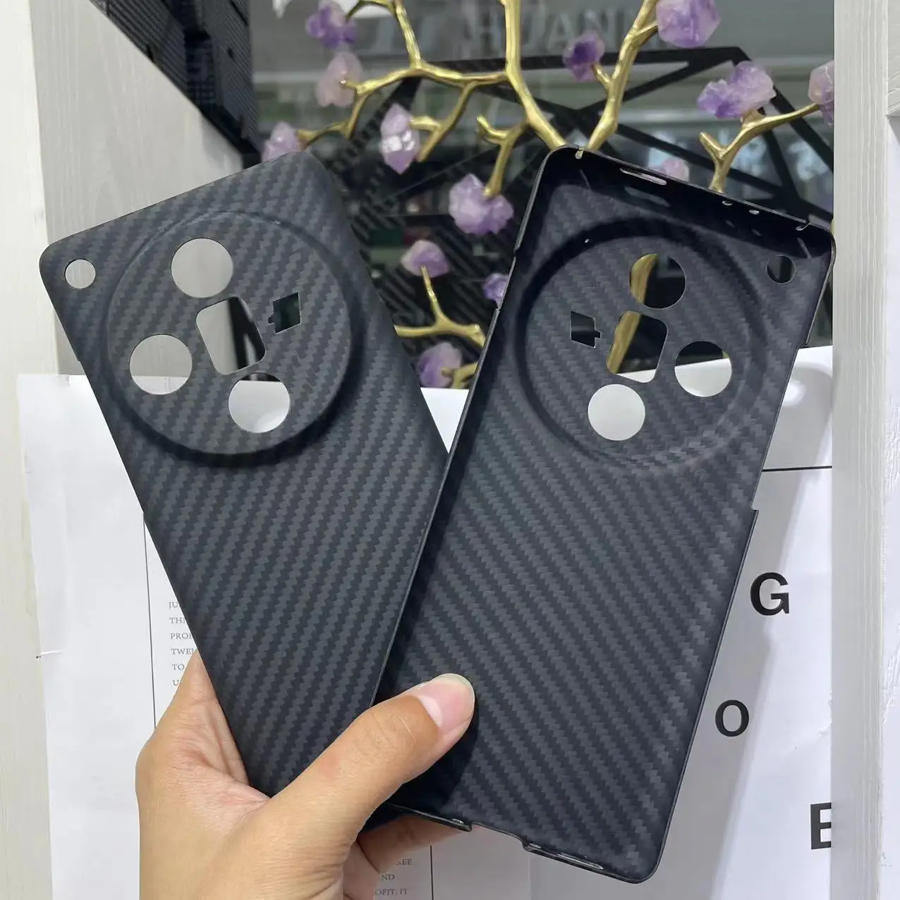 

FOR OPPOFind X7Ultra Kevlar mobile phone case full pack ultra-thin aramid fiber mobile phone protective case