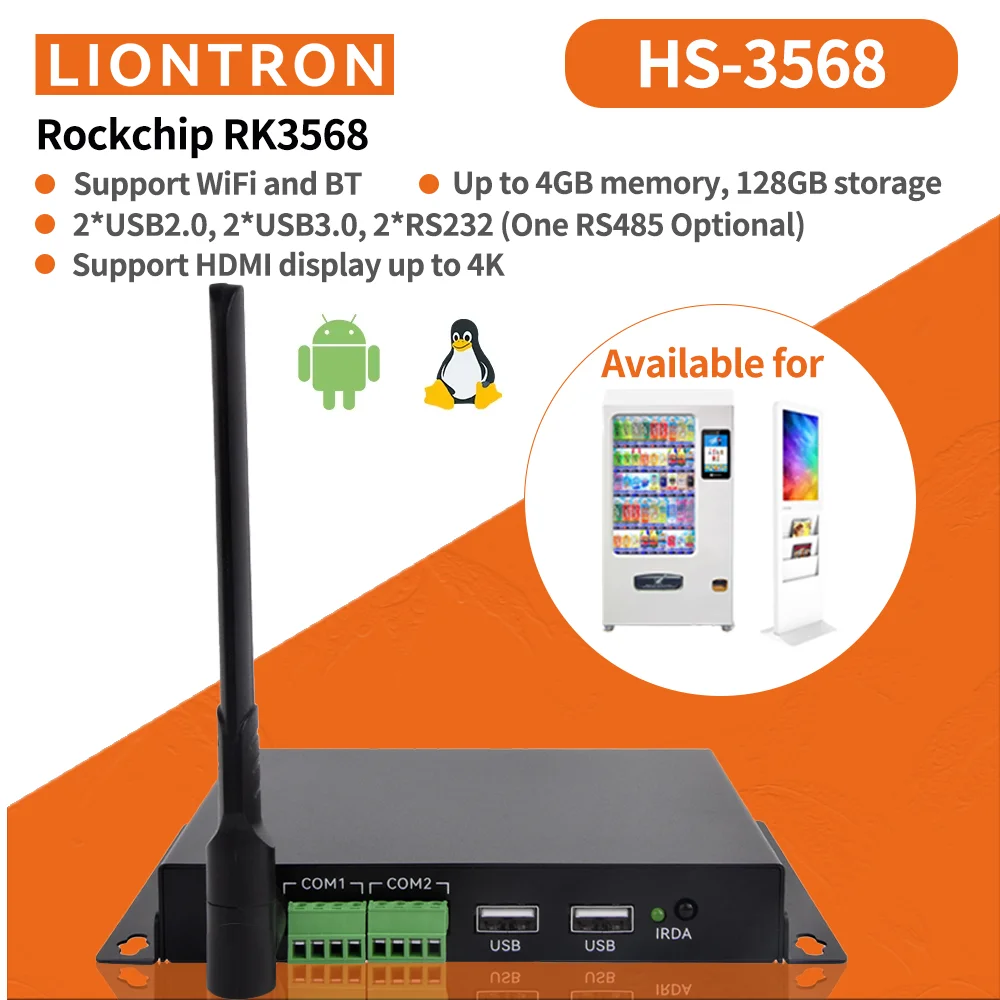

Искусственный интеллект Rockchip RK3568 IoT SBC 8 ГБ LPDDR4 DRAM 128 ГБ 1 топы NPU HDMI 4K Поддержка Android 11 Linux Edge Computing