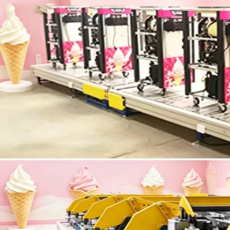 Frozen Yogurt Machine With Self Serve Dispensing System