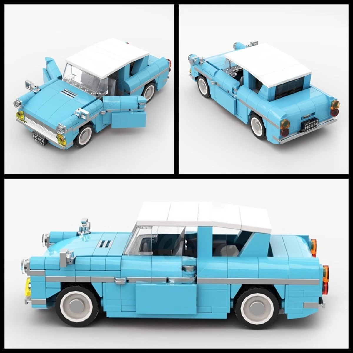 ستار فيلم ماجيك العمارة عرض الشارع أفق اللبنات MOC مدرسة كويدتش ملعب عنبر نموذج الاطفال اللعب هدية #4