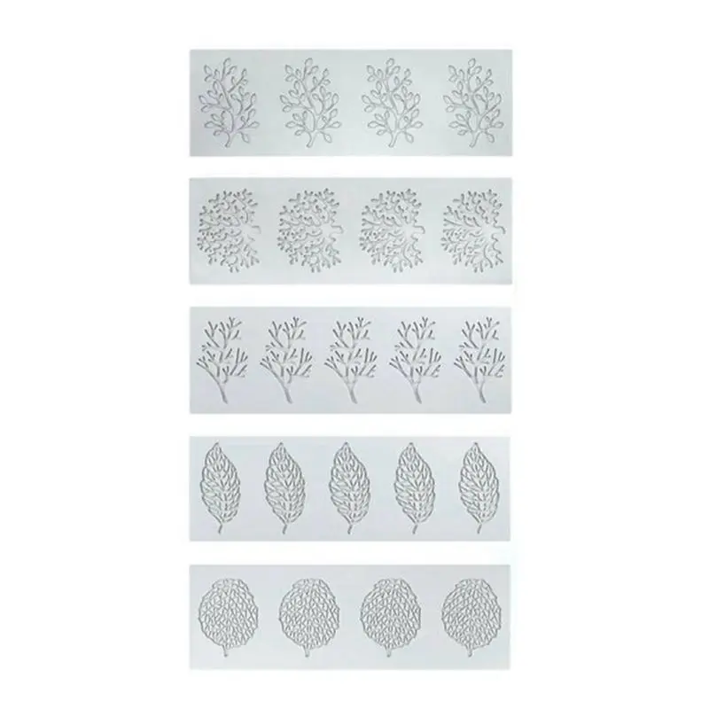 ABWZ-5-Pack Molecular Cuisine Plating Silicone Mold Creative Chinese Food Plate Silicone Mold