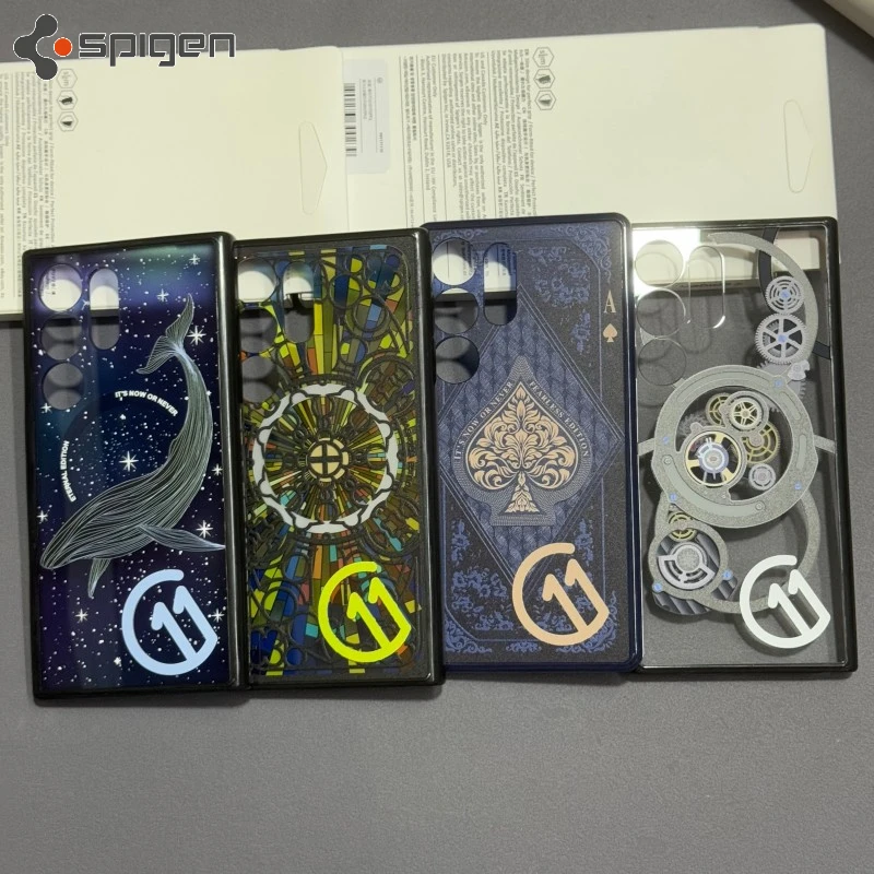 Чехол Spigen Circuit Diagram для Samsung Galaxy S25 Ultra, совместимый с Magfit S24 S23 S22 Ultra, технология 3D, PC+TPU