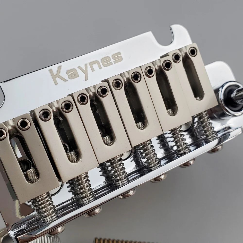 KAYNES Sistema Tremolo Guitarra Elétrica, Ponte com Bloco de Latão para Guitarra ST e Suhr, Cromado Prata, Preto, Dourado, KY06, 2 Post Point