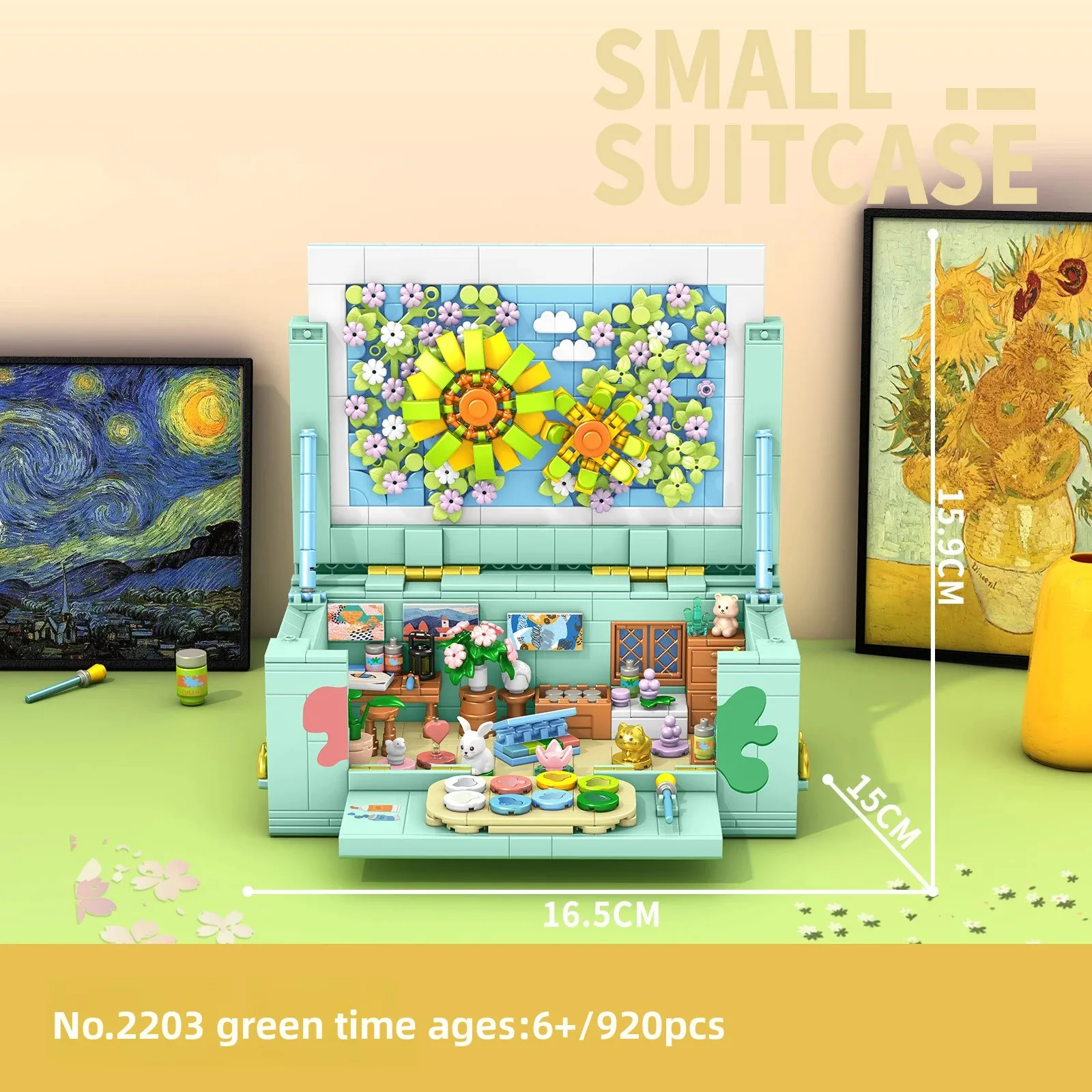 Street View Micro Building Blocks Flower House Model Construction Set Home Decoration Toy for Kids 8 Year Old Girl Birthday Gift