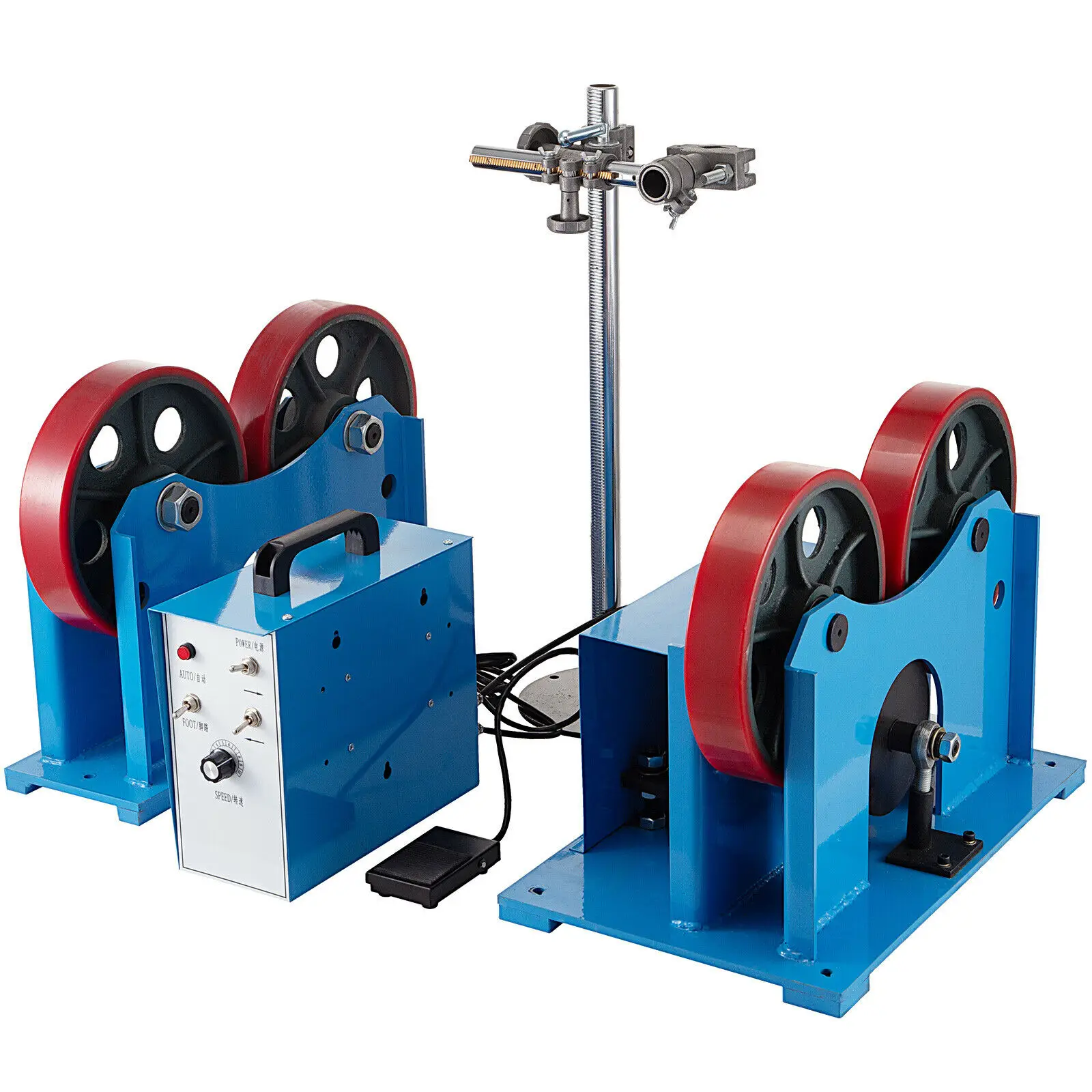 VEVOR Welding Turning Roll Weld Positioner 1T Welding Support 50x200mm Load Capacity Welder Rotator F Welding Equipment Support